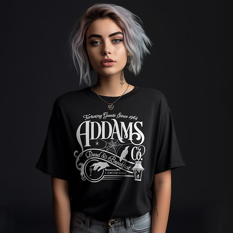 Addams Dead & Breakfast Lightweight Tee - Final Sale
