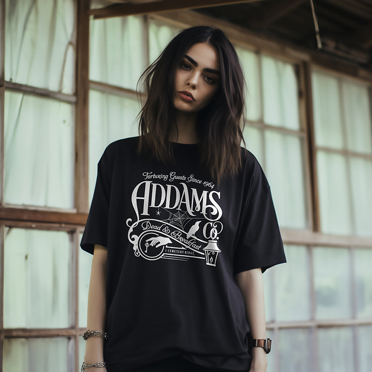 Addams Dead & Breakfast Lightweight Tee
