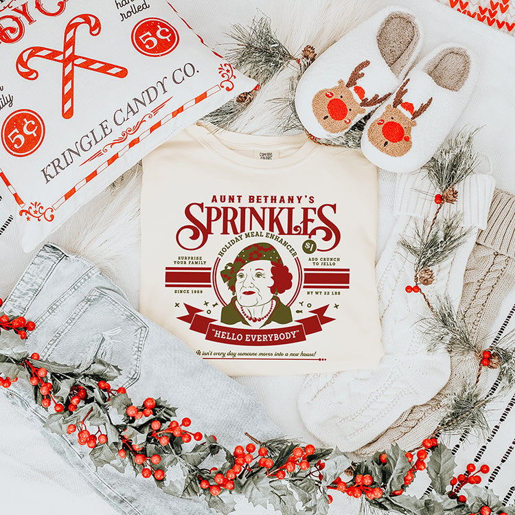 Aunt Bethany's Christmas Sprinkles Heavyweight Tee