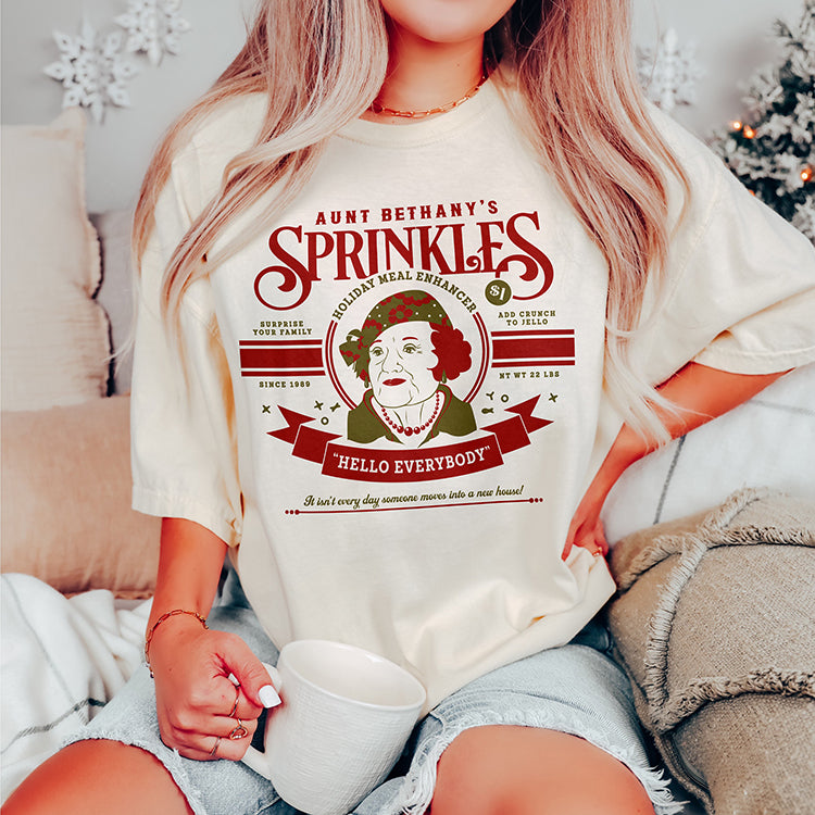 Aunt Bethany's Christmas Sprinkles Heavyweight Tee