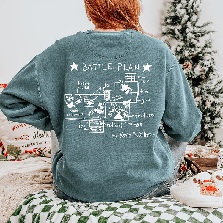 Home Alone Battle Plan Christmas Crewneck