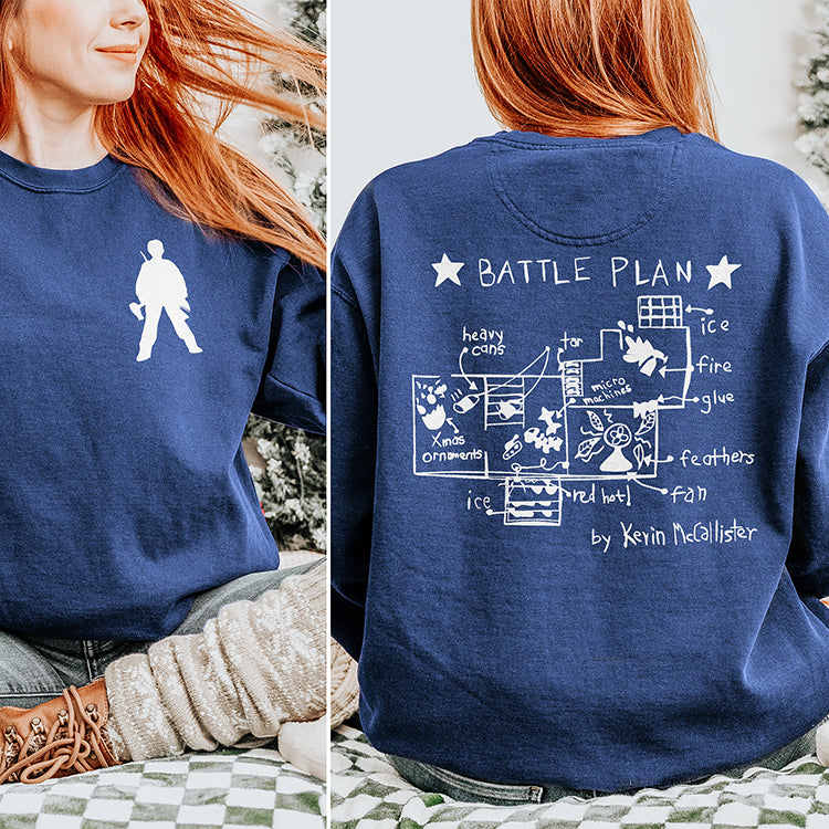 Home Alone Battle Plan Christmas Crewneck