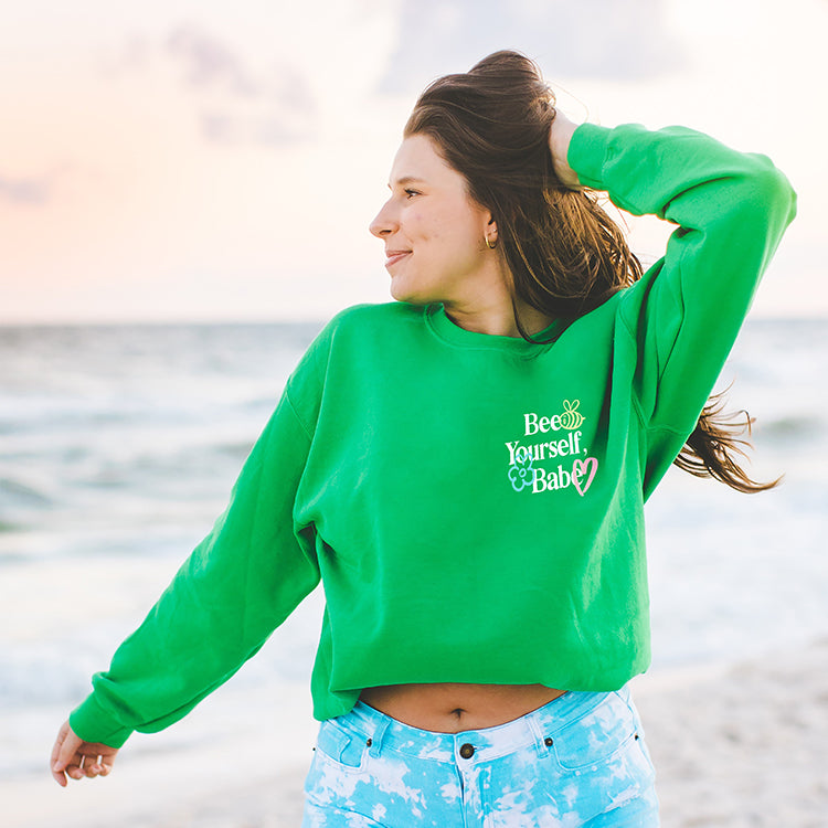 Bee Yourself, Babe Crewneck Sweatshirt