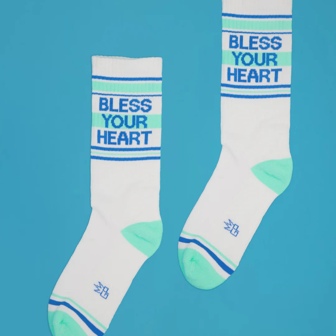 Bless Your Heart Gym Socks – Funny Southern Socks for Women