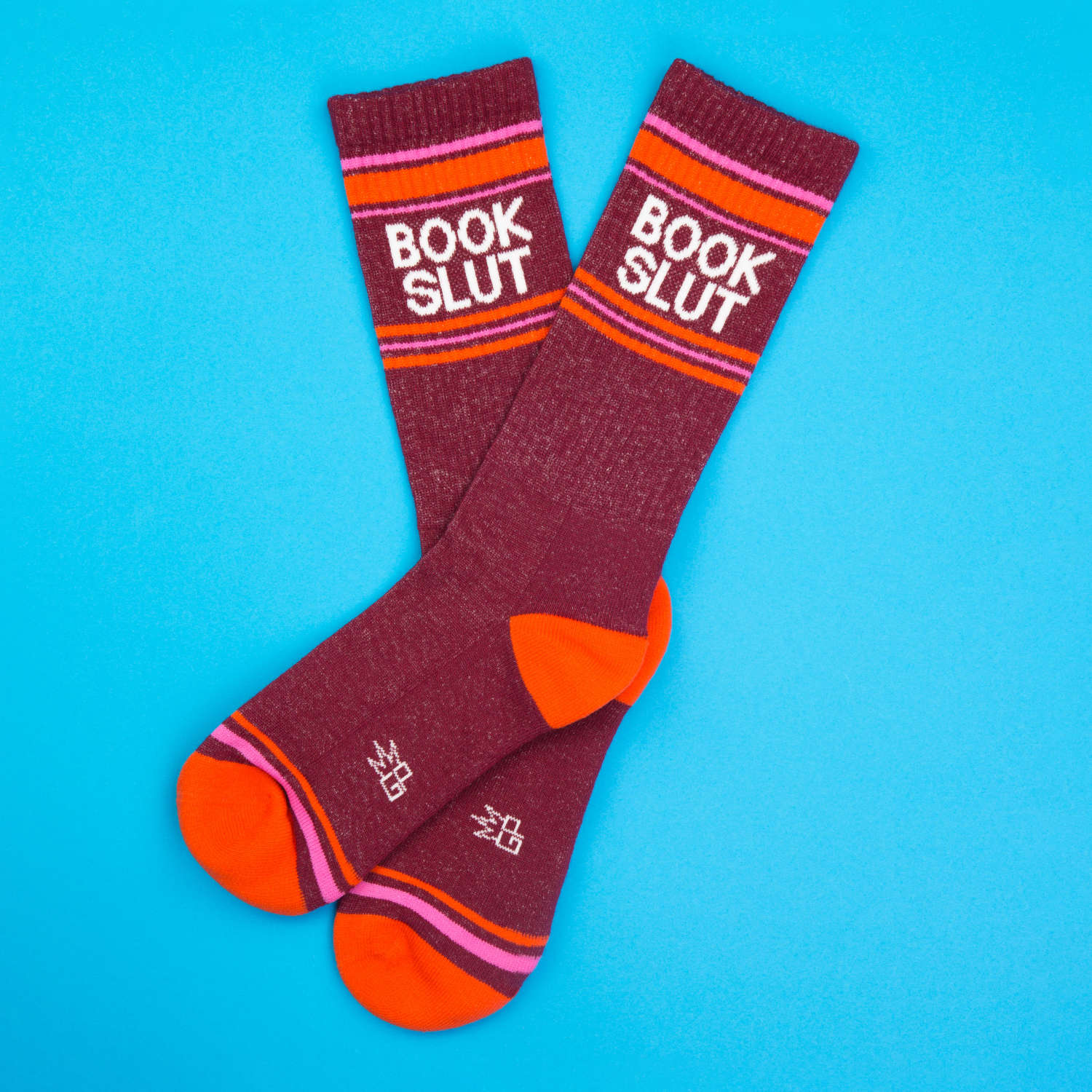 Book Slut Gym Socks – Funny Socks for Book Lovers & Readers
