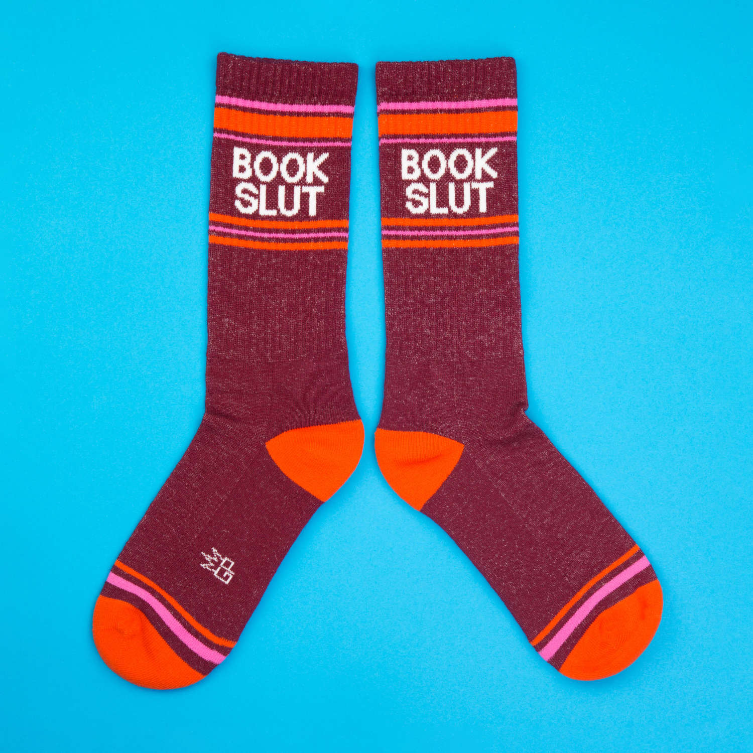 Book Slut Gym Socks – Funny Socks for Book Lovers & Readers