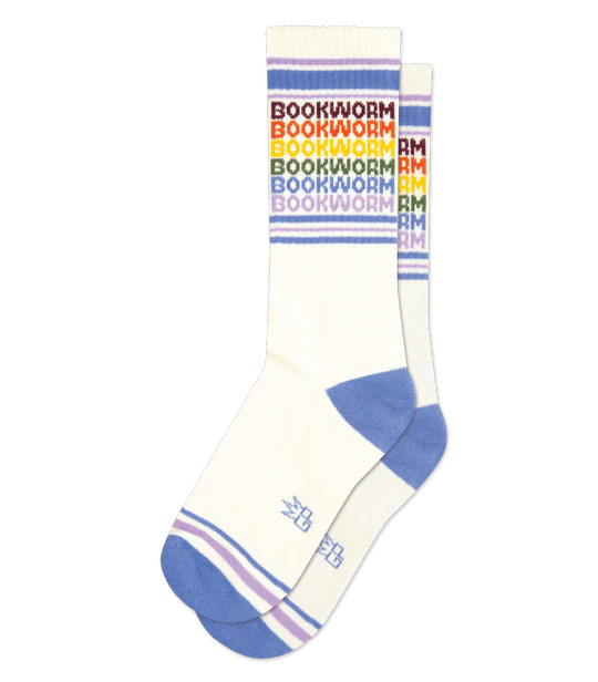 Bookworm Vintage Rainbow Socks – Funny Unisex Reading Gift