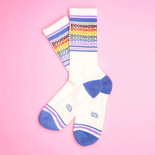 Bookworm Vintage Rainbow Socks – Funny Unisex Reading Gift