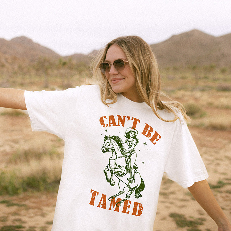 Can't Be Tamed Western Cowgirl Graphic Tee