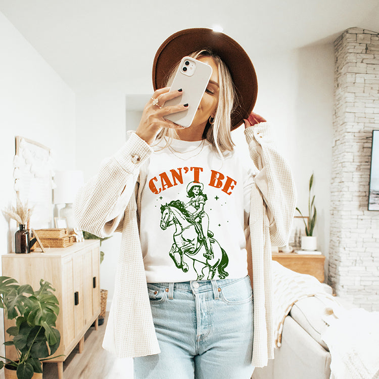 Can't Be Tamed Western Cowgirl Graphic Tee