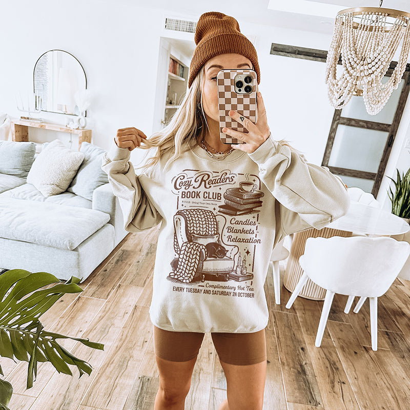 Cozy Readers Book Club Sweatshirt