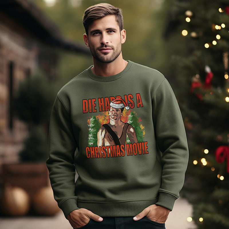 Die Hard Is A Christmas Movie Crewneck Sweatshirt