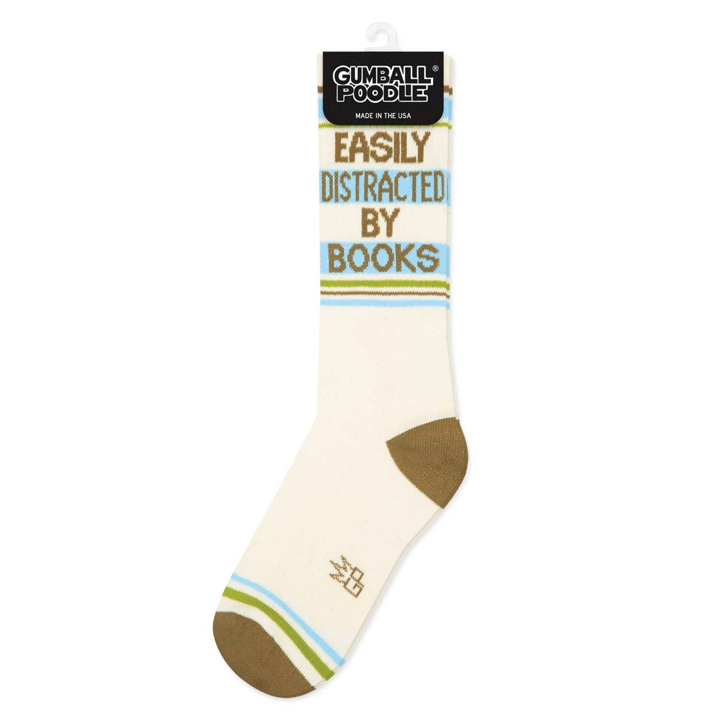 Easily Distracted By Books Socks – Funny Unisex Reader Gift