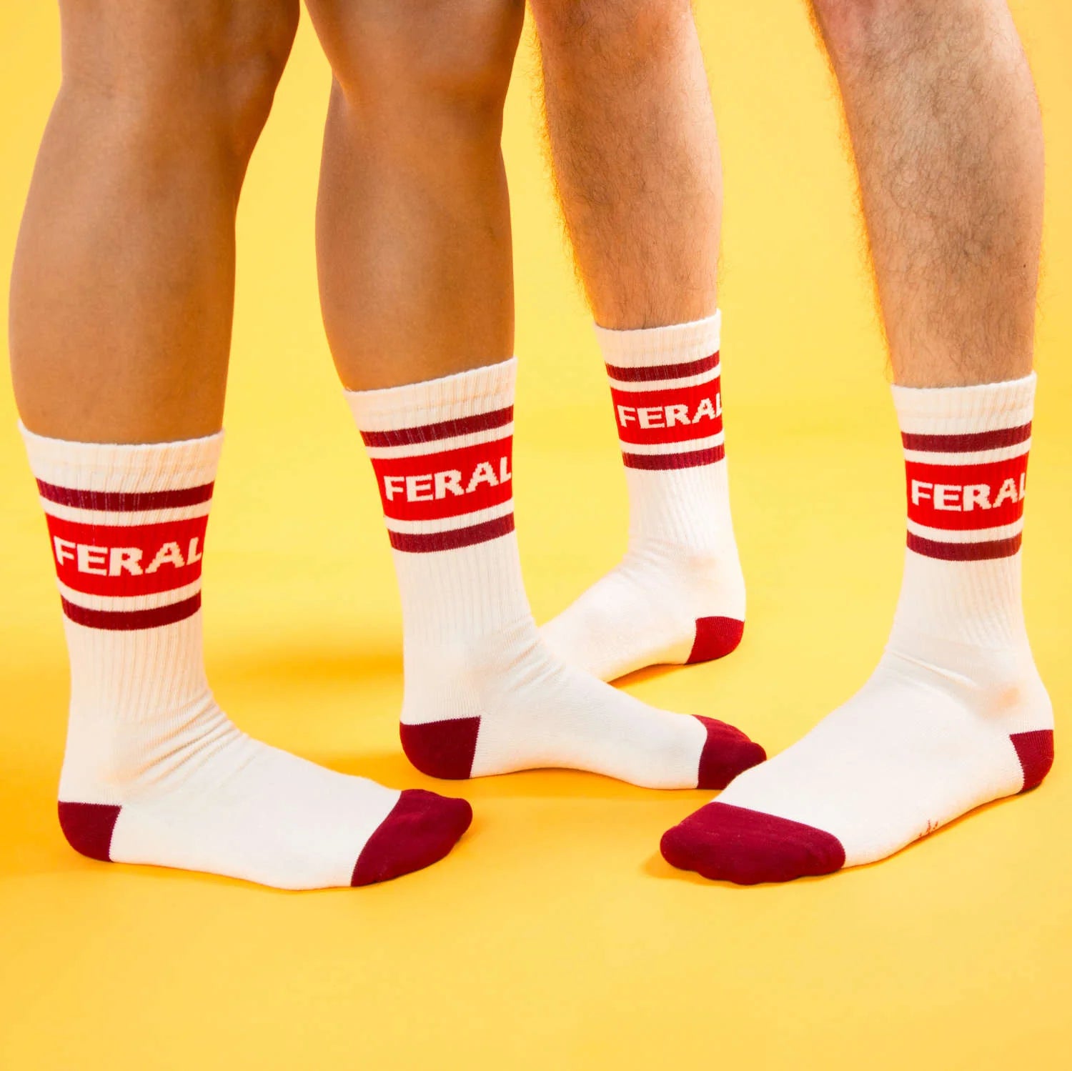 FERAL Gym Socks – Funny Socks for Savage Women