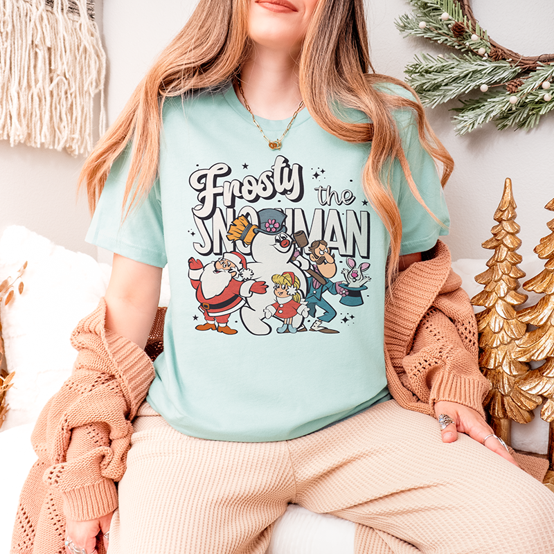 Frosty the Snowman Retro Christmas Tee