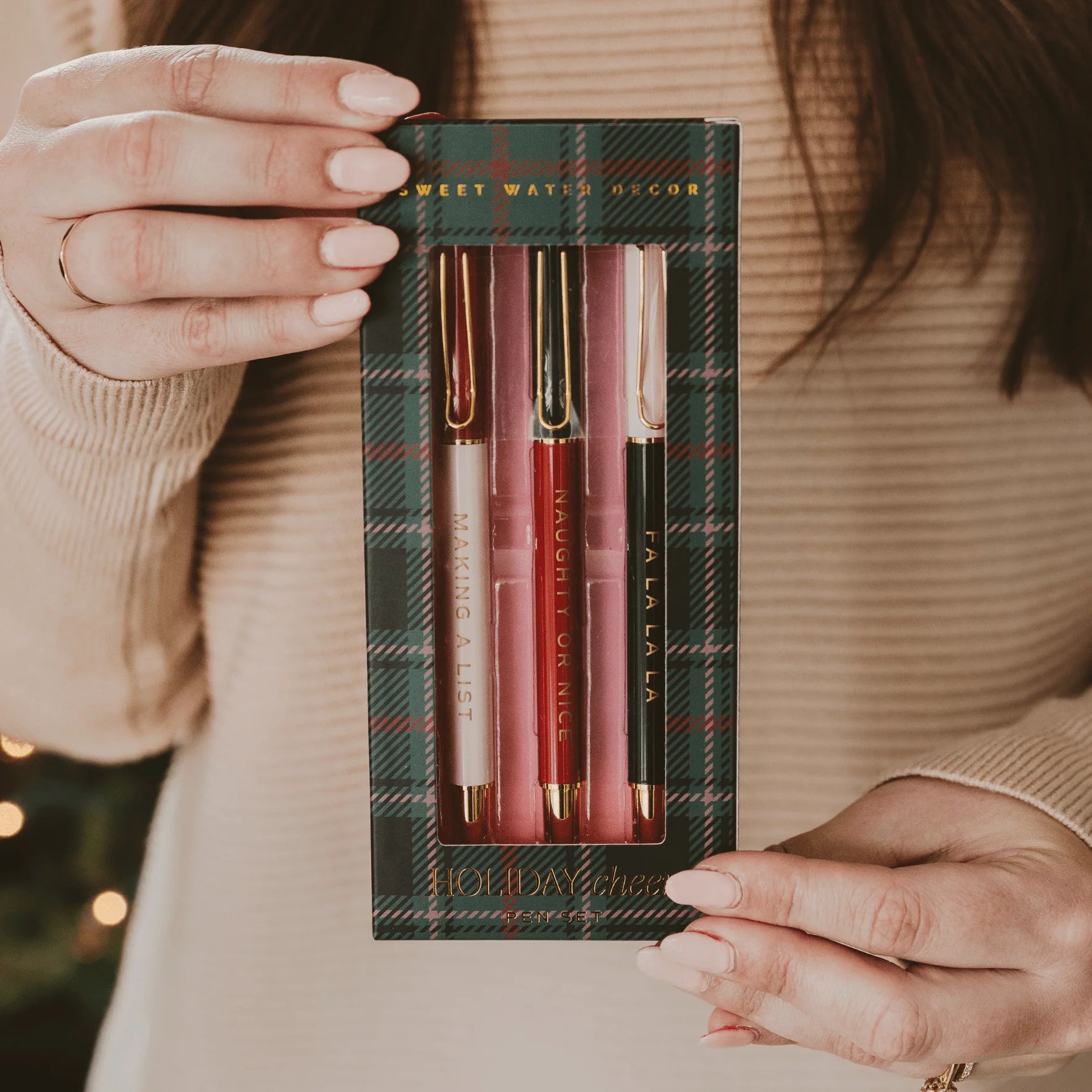 Holiday Cheer Pen Gift Set – Christmas Metal Pens | Stocking Stuffer