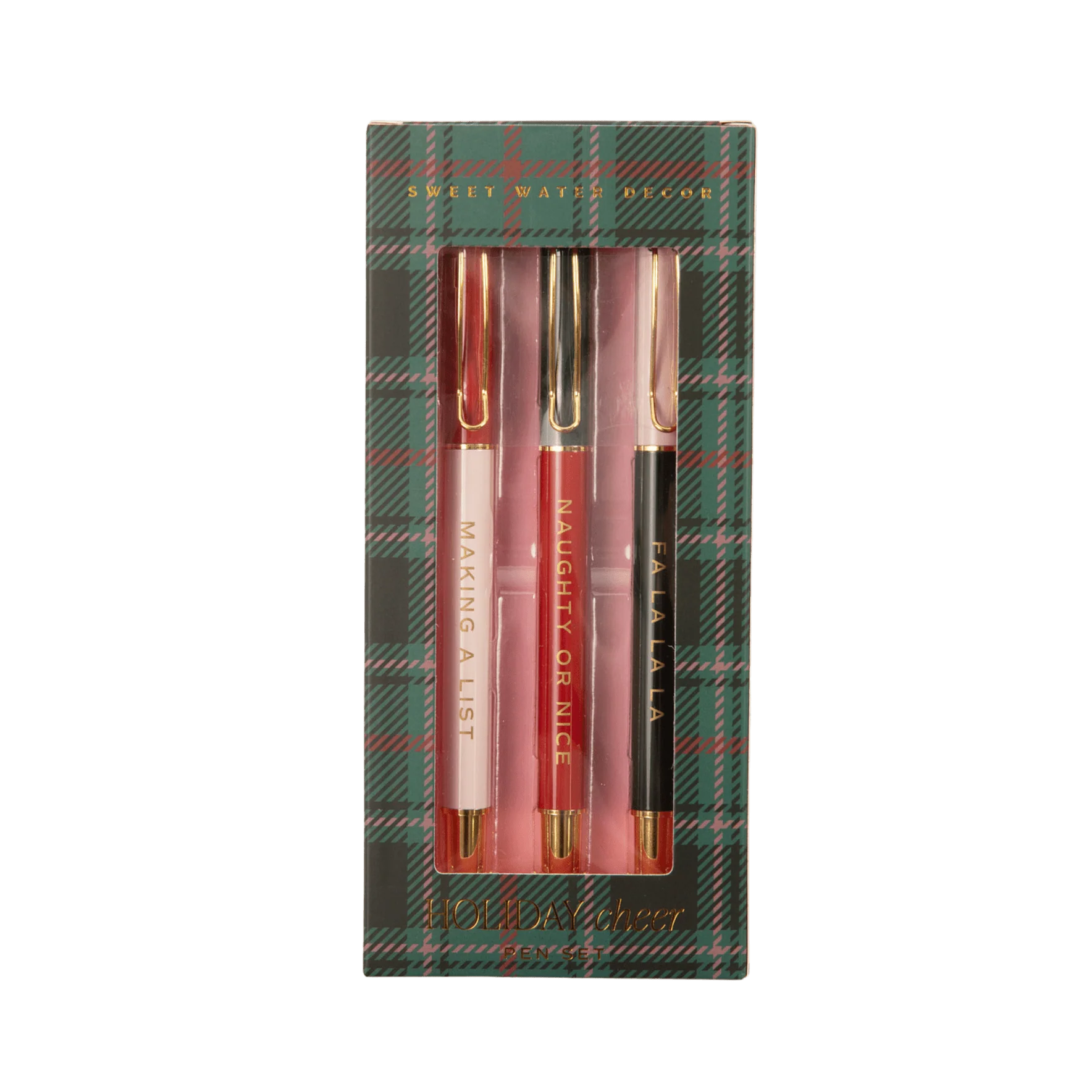 Holiday Cheer Pen Gift Set – Christmas Metal Pens | Stocking Stuffer