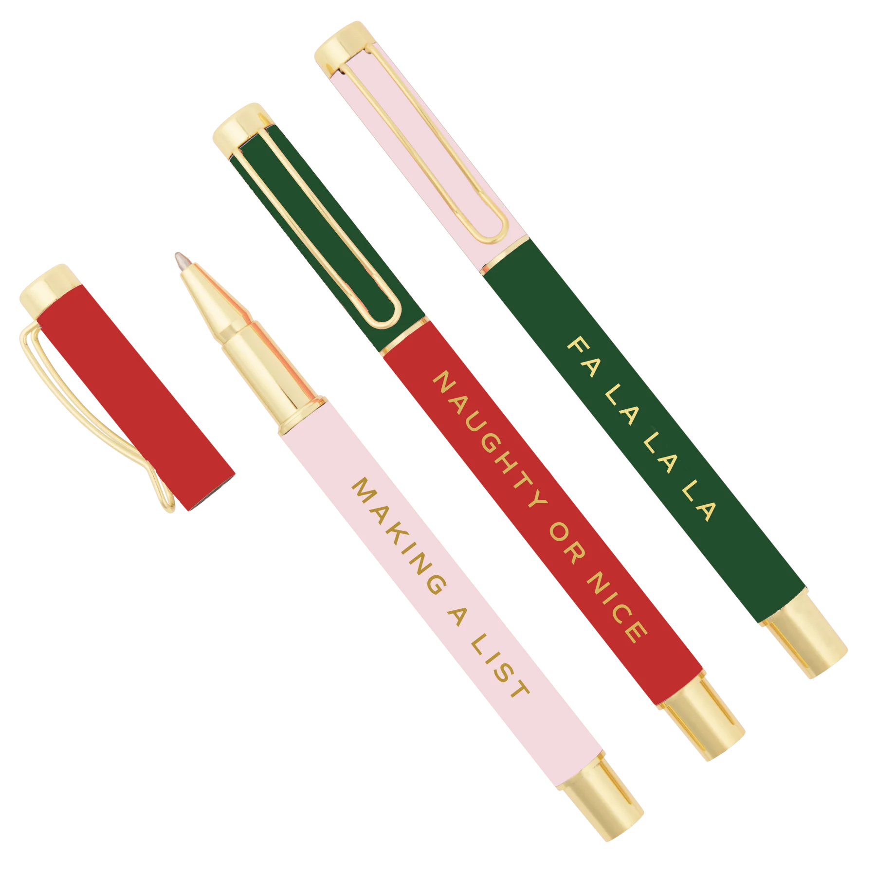 Holiday Cheer Pen Gift Set – Christmas Metal Pens | Stocking Stuffer