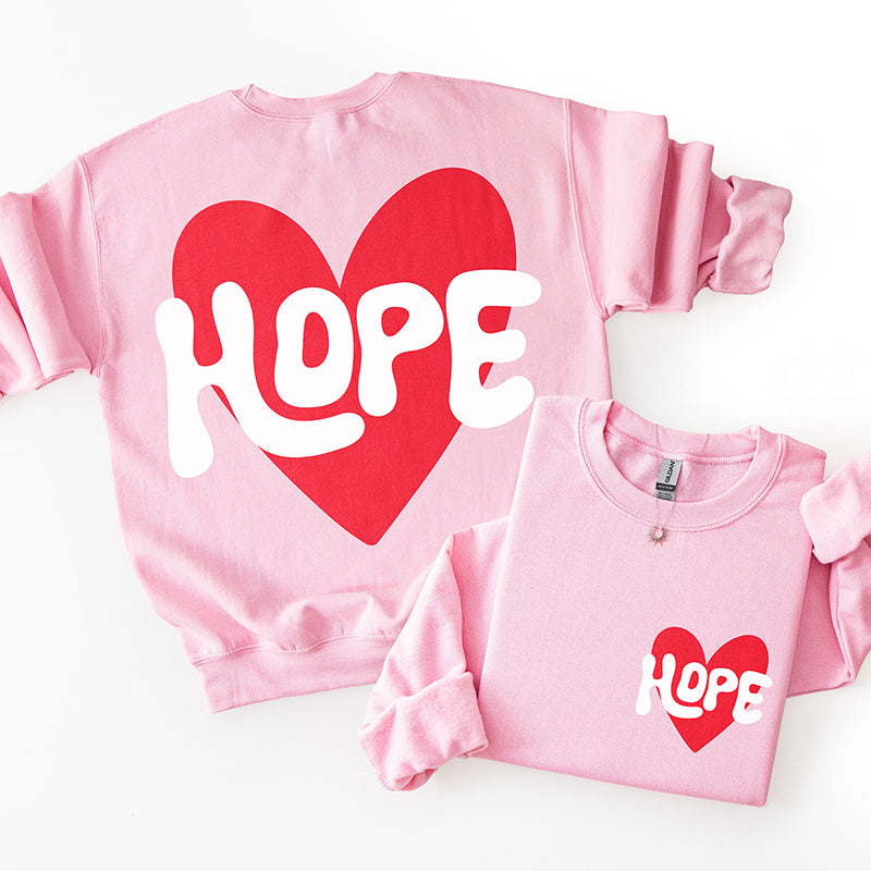 Hearts for Hope Sweatshirt - Pink