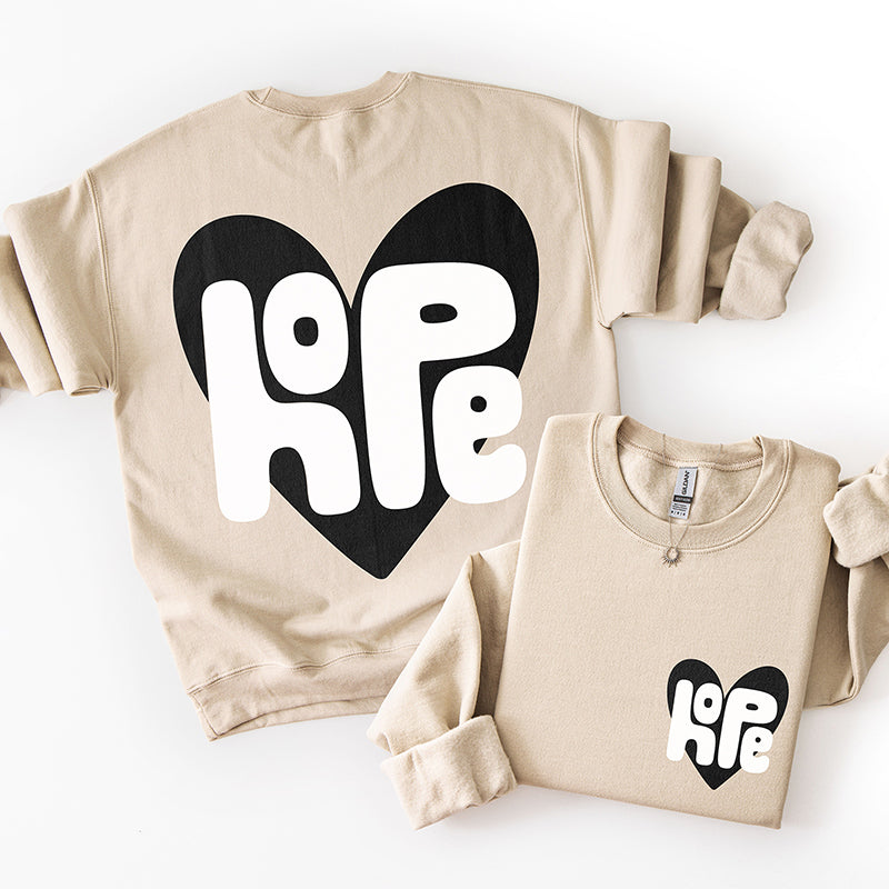 Hearts for Hope Sweatshirt - Sand