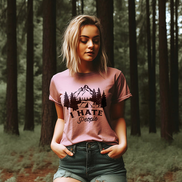 I Hate People Lightweight Tee (Wholesale)