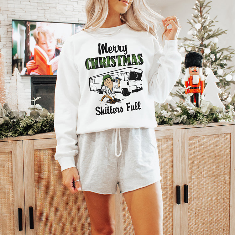 Merry Christmas Shitters Full Crewneck Sweatshirt