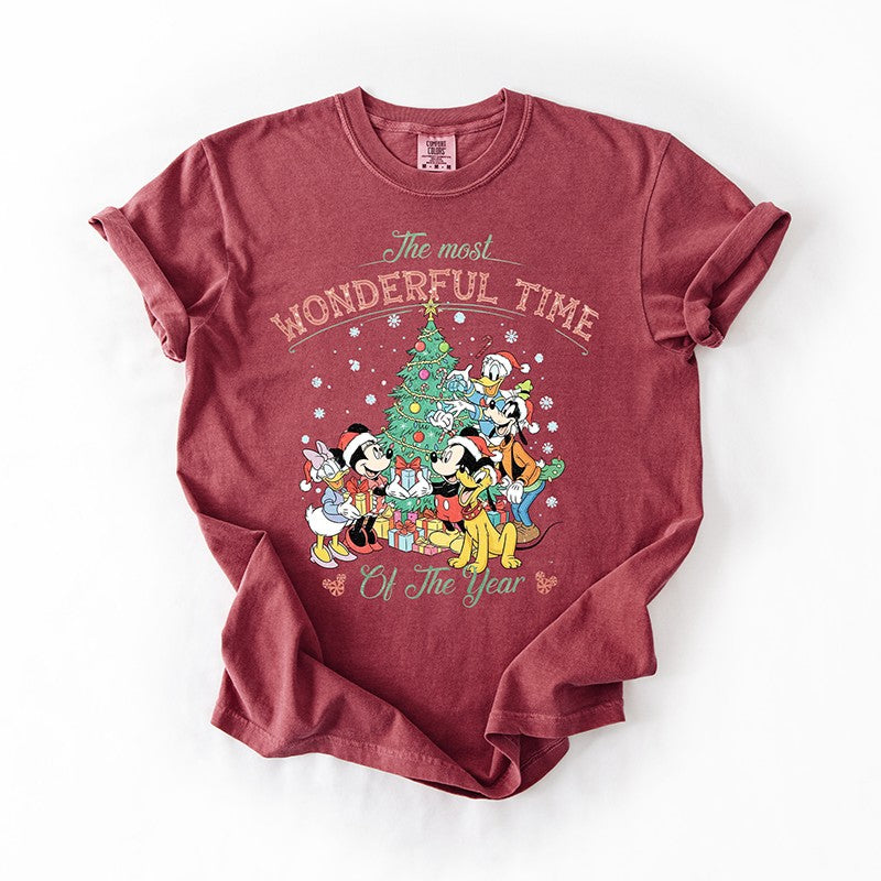 Mickey & Friends Retro Christmas Tee