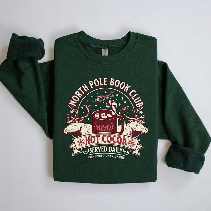 North Pole Book Club Crewneck Sweatshirt
