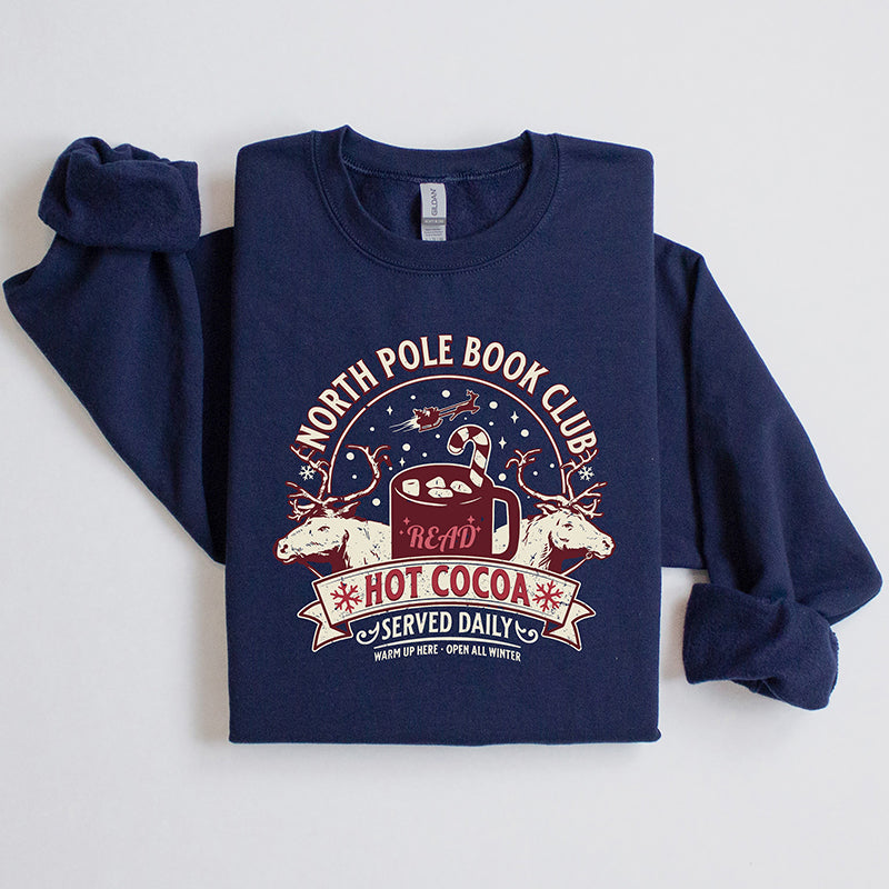 North Pole Book Club Crewneck Sweatshirt