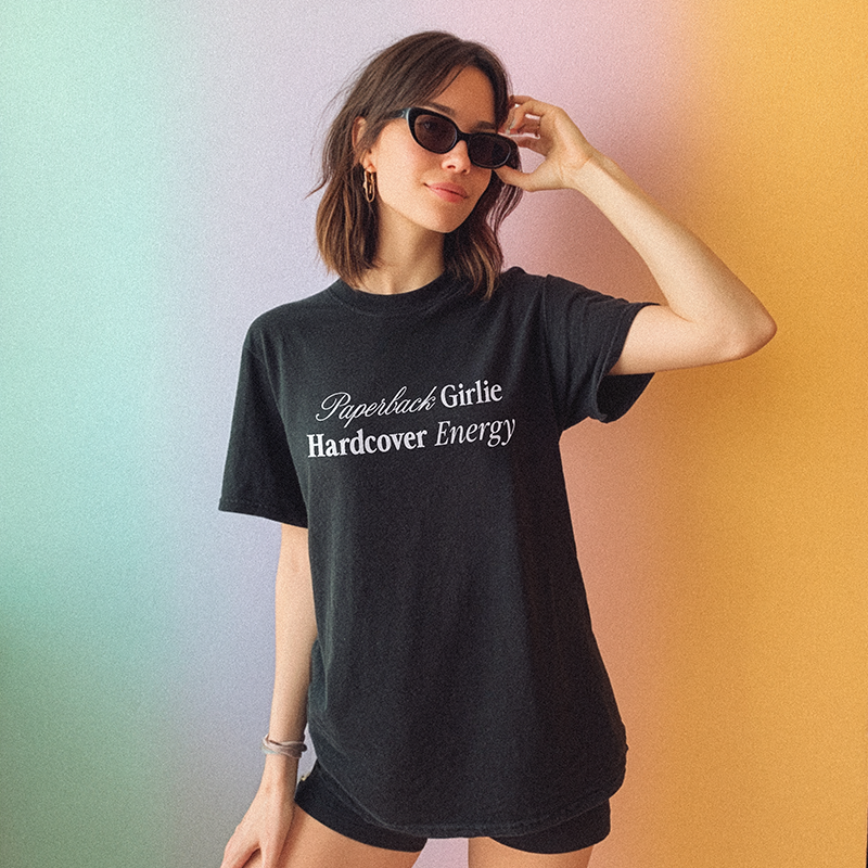 Paperback Girlie, Hardcover Energy Graphic Tee