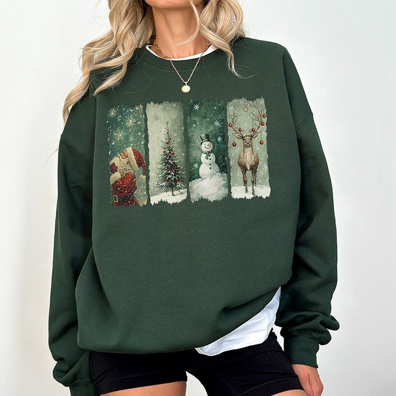 Retro Christmas - Holiday Unisex Sweatshirt