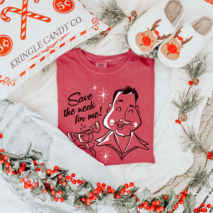 Save The Neck For Me Retro Cousin Eddie Heavyweight Tee