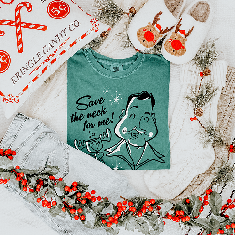 Save The Neck For Me Retro Cousin Eddie Heavyweight Tee
