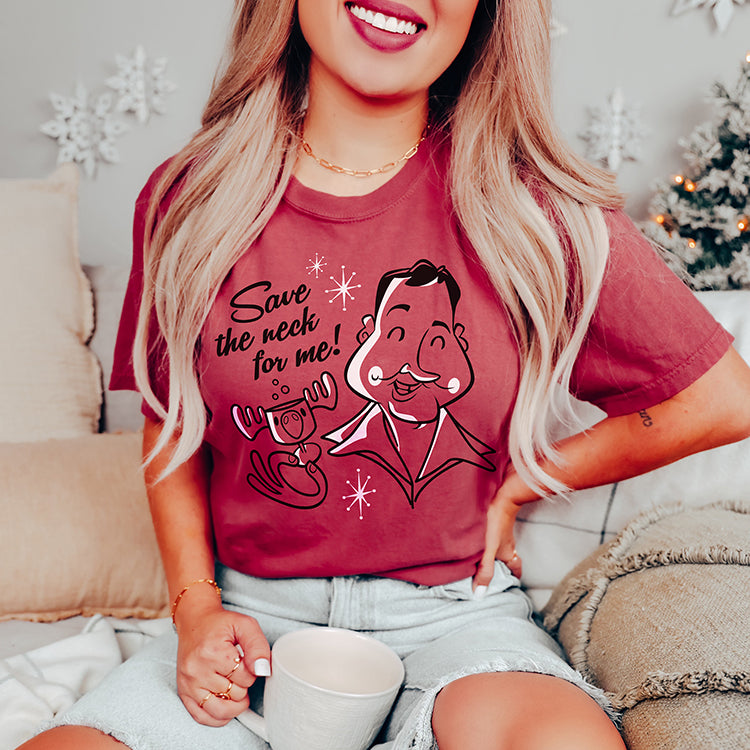 Save The Neck For Me Retro Cousin Eddie Heavyweight Tee