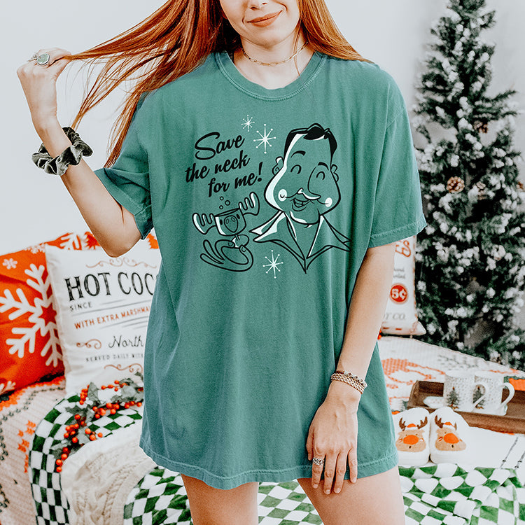 Save The Neck For Me Retro Cousin Eddie Heavyweight Tee