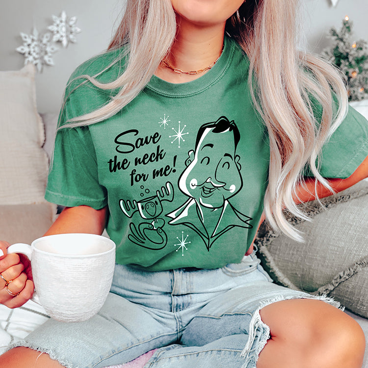 Save The Neck For Me Retro Cousin Eddie Heavyweight Tee
