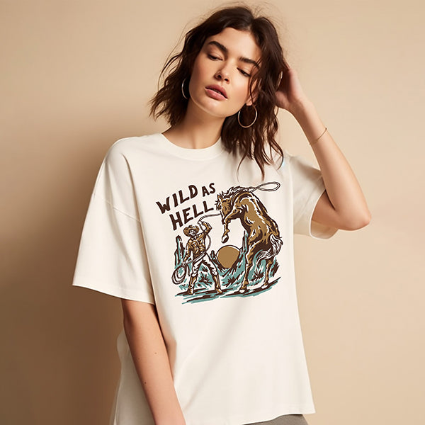 Wild As Hell Western Graphic Tee (Wholesale)