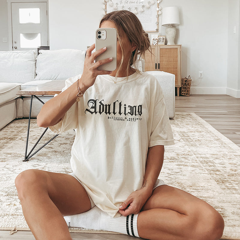 Adulting Heavyweight Tee