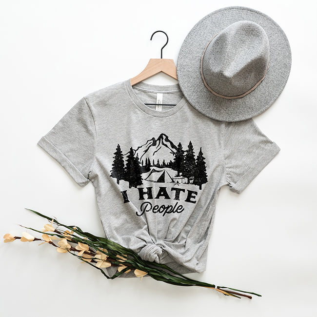 I Hate People Lightweight Camping Tee