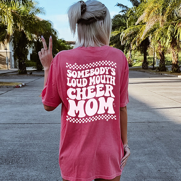 Loud Mouth Cheer Mom Heavyweight Tee