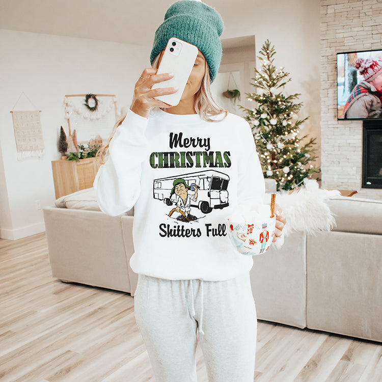 Merry Christmas Shitters Full Crewneck Sweatshirt
