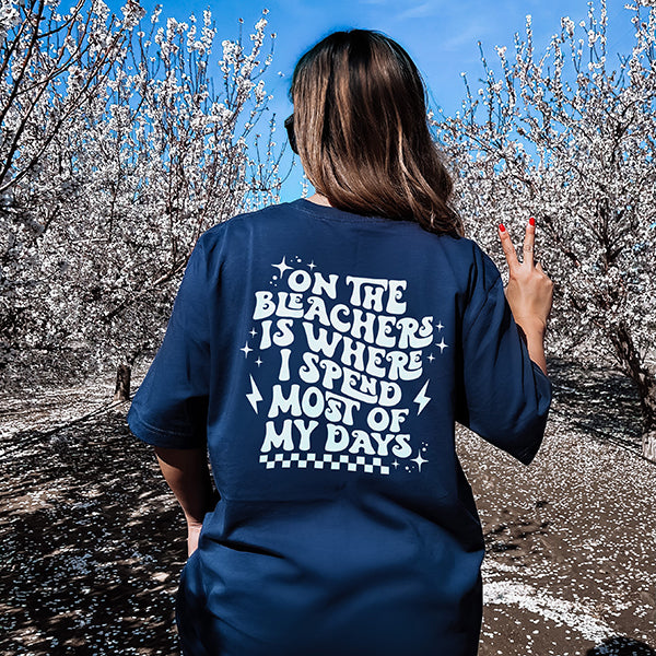 On The Bleachers Lightweight Football Tee