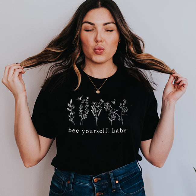 Bee Yourself, Babe Lightweight Graphic Tee (Wholesale)