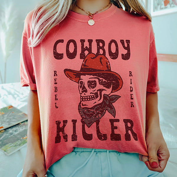 Cowboy Killer Western Heavyweight Graphic Tee