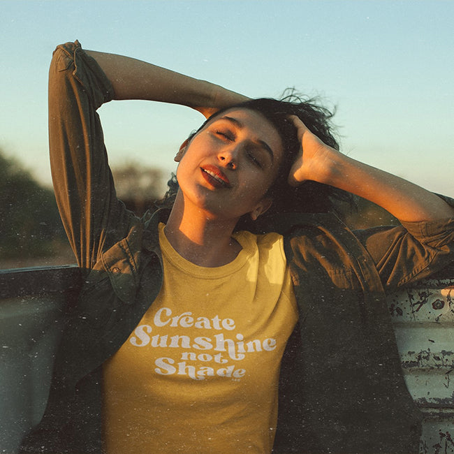 Create Sunshine Not Shade Lightweight Tee (Wholesale)