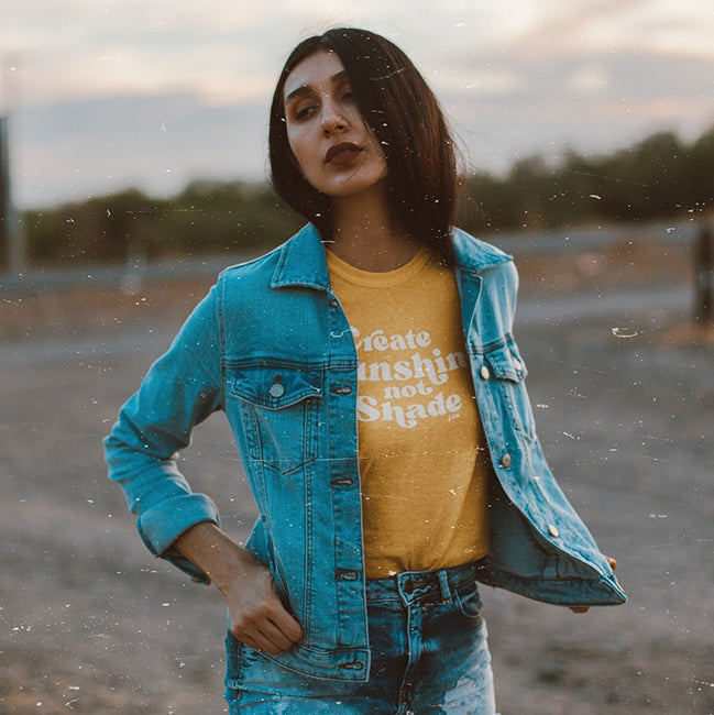 Create Sunshine Not Shade Lightweight Tee (Wholesale)