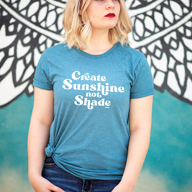Create Sunshine Not Shade Lightweight Tee (Wholesale)