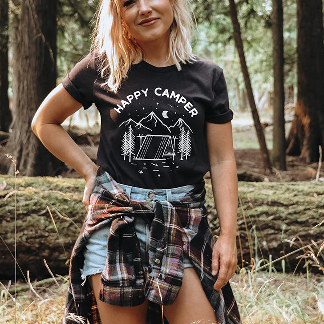 Happy Camper Lightweight Tee (Wholesale)