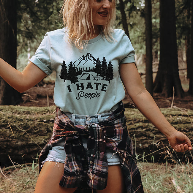 I Hate People Lightweight Tee (Wholesale)