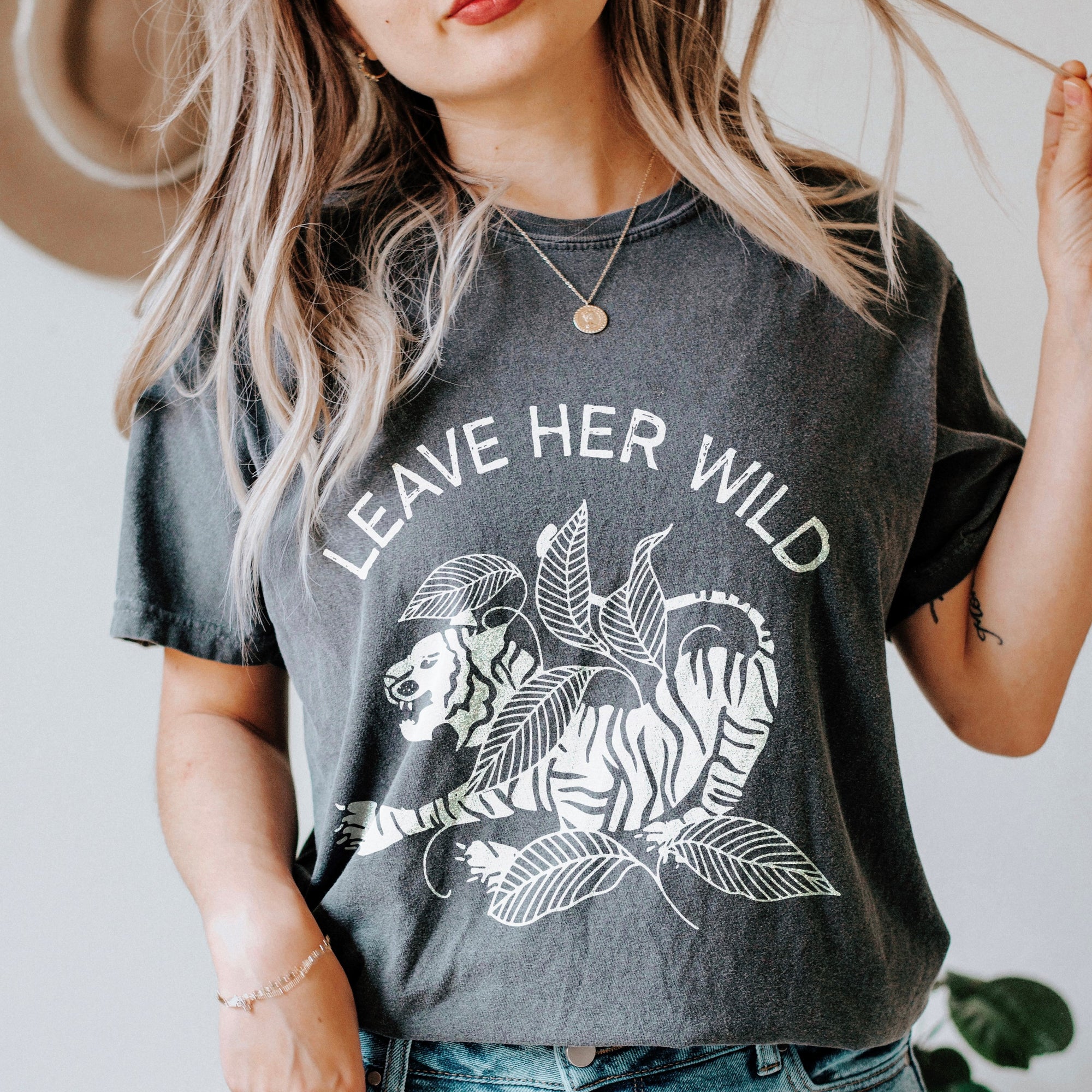 Leave Her Wild Heavyweight Tee (Wholesale)